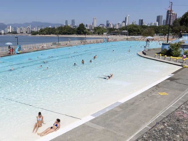 Kits Pool in Vancouver on July 22.