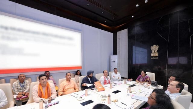 The cabinet meeting at Delhi Secretariat on Tuesday.