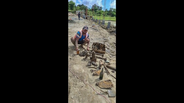 The relics were found in the Langthabal area of Manipur. (PTI)