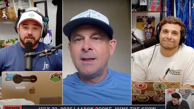 Aaron Boone on Jomboy’s ‘Talkin’ Yanks’ podcast.