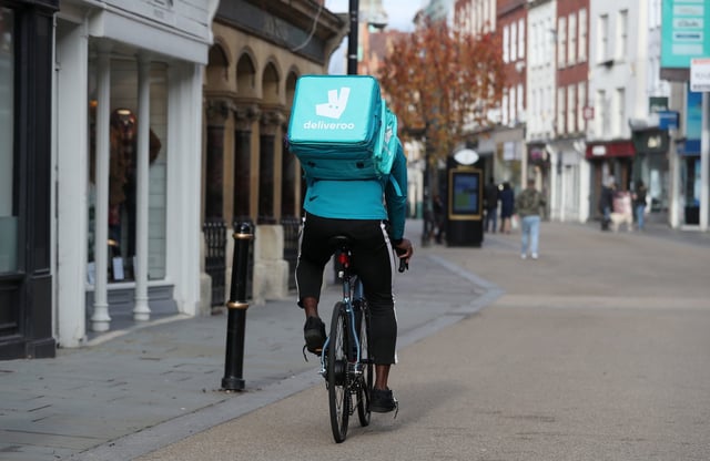 Delivery riders discovered to be sharing their accounts with asylum seekers now face having their profiles suspended (Photo: David Davies/PA Wire)