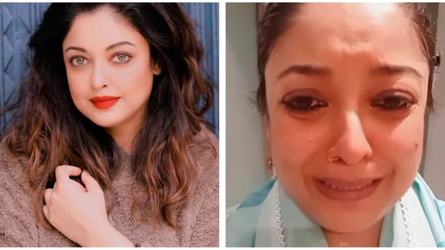 Tanushree Dutta was seen breaking down in tears in her Instagram video.