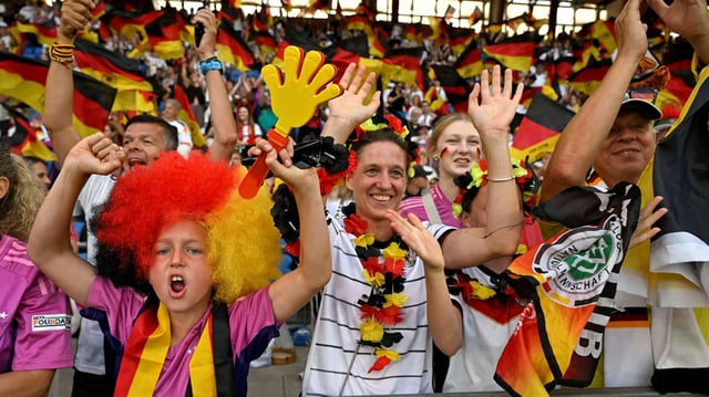 Die deutschen Fans sorgen für gute Stimmung