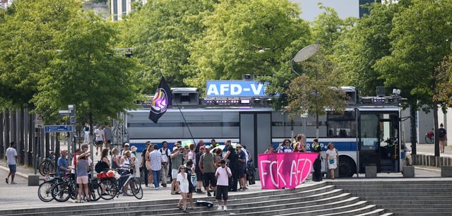 Aktivsten im Regierungsviertel am Sonntag