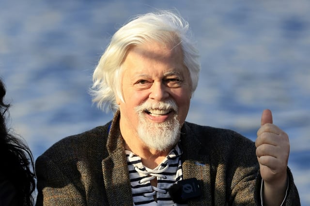 Le militant écologiste américano-canadien Paul Watson, le 28 février 2025 à Nice, dans le sud de la france