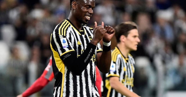 Soccer Football - Serie A - Juventus v Cremonese - Allianz Stadium, Turin, Italy - May 14, 2023 Juventus' Paul Pogba reacts REUTERS/Massimo Pinca