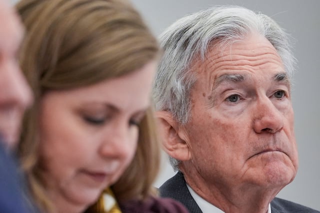 U.S. Federal Reserve Chair Jerome Powell attends the Federal Reserve's Integrated Review of the Capital Framework for Large Banks Conference in Washington, D.C., U.S., July 22, 2025. REUTERS/Ken Cedeno