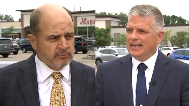 Former Market Basket executives Joe Schmidt, right, and Tom Gordon are scheduled to speak Wednesday, July 23, 2025, about being fired by the company’s board of directors.