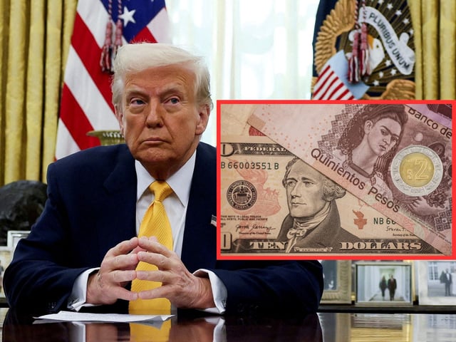 Dólar vs Peso mexicano. | Crédito: REUTERS/Canva