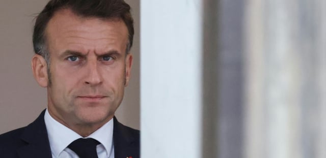 Le président français Emmanuel Macron à l'Elysée à Paris, le 14 juillet 2025