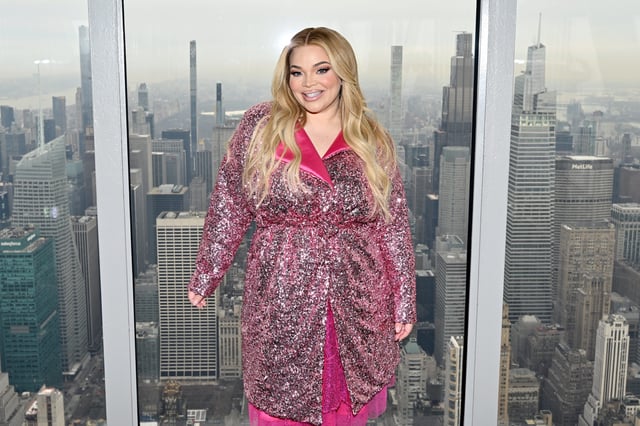 Trisha Paytas lights the Empire State Building in partnership with the Entertainment Community Fund in celebration of Trisha Paytas' Broadway debut at The Empire State Building on Feb. 3, 2025, in New York.