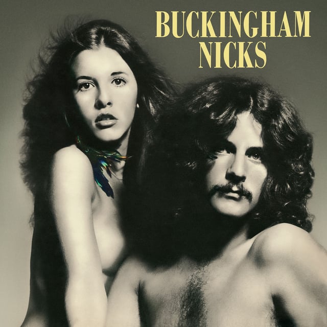 Stevie Nicks and Lindsey Buckingham on the cover of their debut duo record, "Buckingham Nicks."
