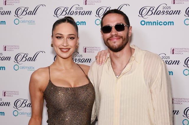 Pete Davidson (right) is expecting his first child with Elsie Hewitt.