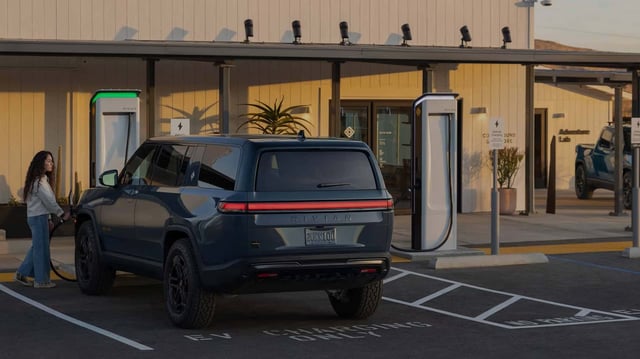 Rivian Adds Tesla Plugs To Its Charging Network: Charging