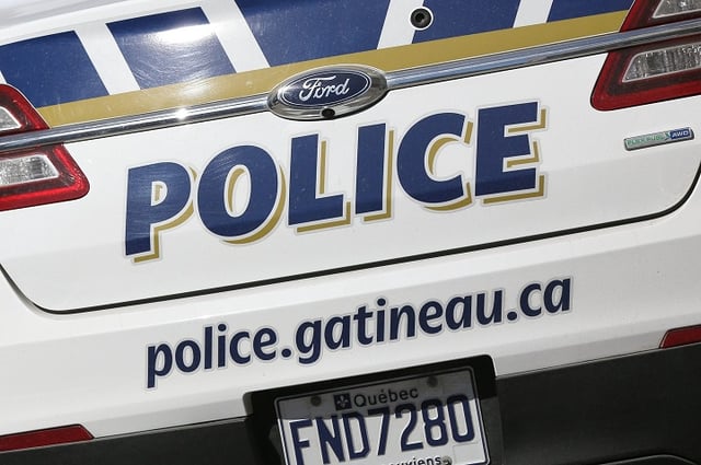 Gatineau Police cruiser in downtown Ottawa, Ontario on Wednesday, March 27, 2019. 