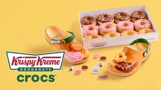 Krispy Kreme x Crocs Classic Clogs will be available to order on Tuesday, August 5.