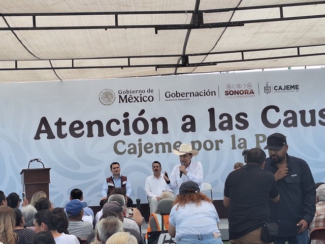 Alfonso Durazo en Ciudad Obregón