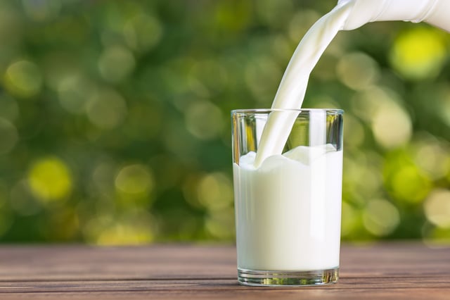 Des particules de dioxyde de titane ont été trouvées dans du lait vendu en France.