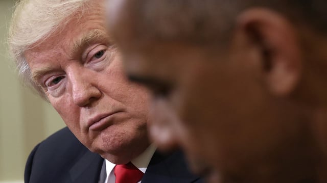 Archivo.- Donald Trump apuntó contra Barack Obama y evadió una consulta sobre el caso Epstein