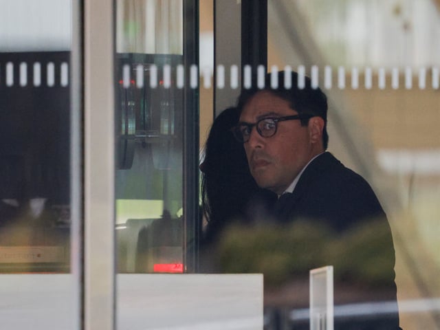 Dr. Salvador Plasencia makes his way to federal court where he is expected to plead guilty to four counts of distributing ketamine to actor Matthew Perry before his death, in Los Angeles, California, U.S. July 23, 2025. REUTERS/Mike Blake