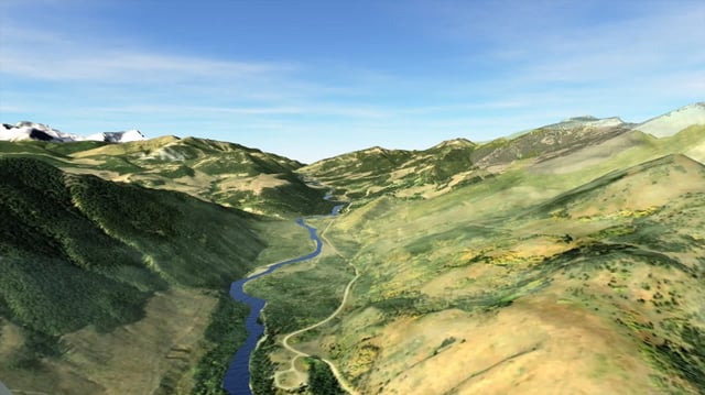 A graphic representation of where Atrum's Elan coal project was located, just north of the Grassy Mountain coal project in the Crowsnest Pass.