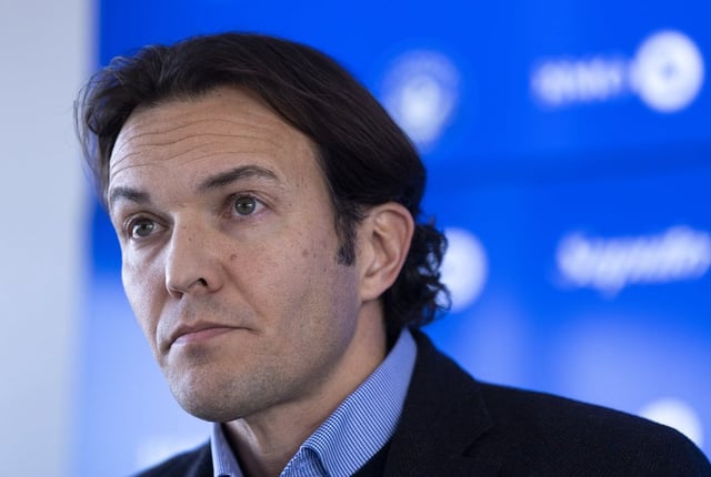 Gabriel Gervais listens to a question during a news conference in Montreal on Tuesday, January 10, 2023.