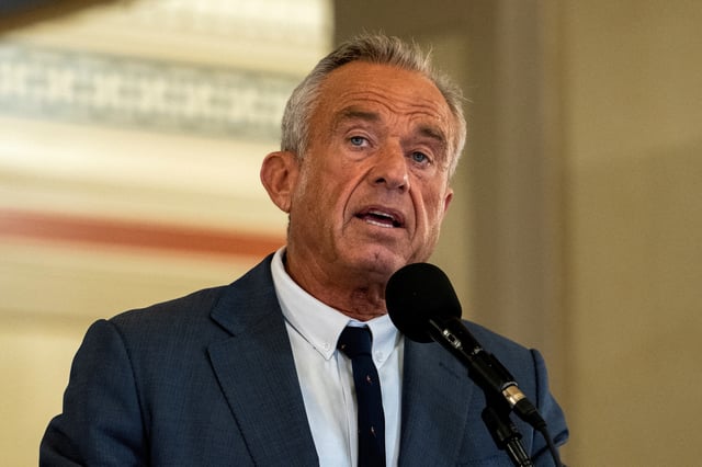U.S. Health and Human Services (HHS) Secretary Robert F. Kennedy Jr. speaks at a Make Oklahoma Healthy Again kickoff event at the Oklahoma State Capitol in Oklahoma City, Oklahoma, U.S. June 26, 2025. REUTERS/Nick Oxford/File Photo