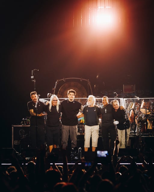 Dead & Company, Jay Lane, Jeff Chimenti, John Mayer, Bob Weir, Oteil Burbridge and Mickey Hart.