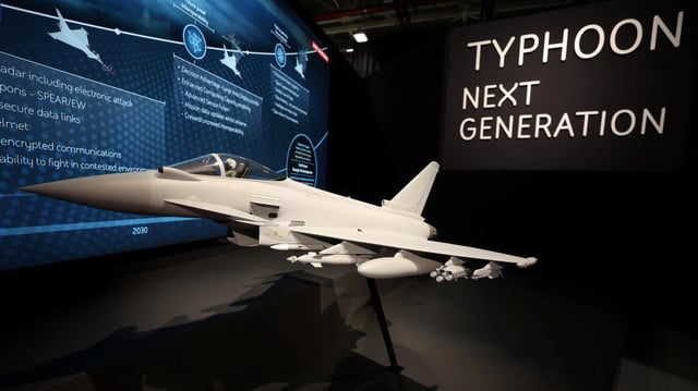 The Typhoon is assembled at the Warton factory near Preston in Lancashire