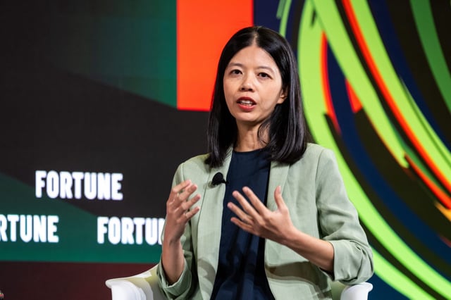 Peiying Chua, head economist for Linkedin APAC, speaking at the Fortune Brainstorm AI Singapore conference on July 24.
