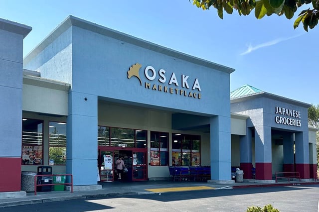 An exterior view of the Osaka Marketplace location in Fremont, Calif.