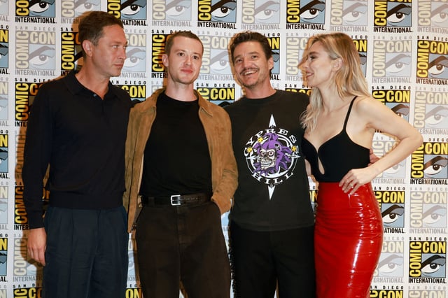 Ebon Moss-Bachrach, Joseph Quinn, Pedro Pascal and Vanessa Kirby of Marvel Studios' "The Fantastic Four" participate at San Diego Comic-Con, San Diego, California, U.S., July 27, 2024. Reuters/David Swanson/File Photo