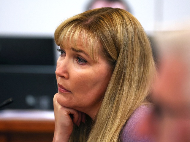 Minnesota state Sen. Nicole Mitchell, D-Woodbury, listens to closing arguments during the fifth day of her felony burglary trial, Friday, July 18, 2025, at Becker County District Court in Detroit Lakes, Minn. (Anna Paige/The Forum via AP, Pool)