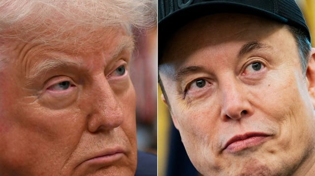 President Donald Trump and Elon Musk. (Photo by ALEX WROBLEWSKI,ALLISON ROBBERT/AFP via Getty Images)