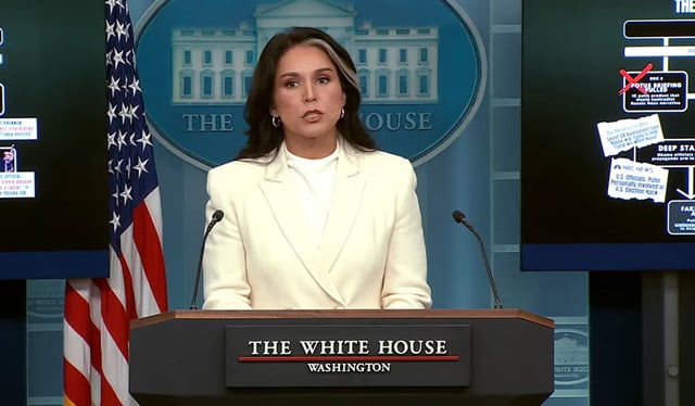 tulsi gabbard speaking at white house