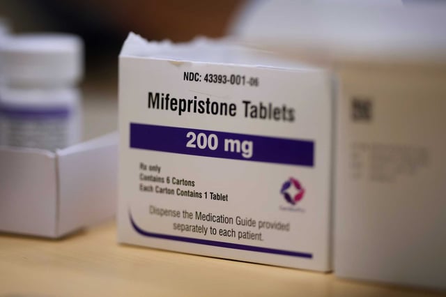 Mifepristone tablets are seen in a Planned Parenthood clinic on July 18, 2024, in Ames, Iowa.