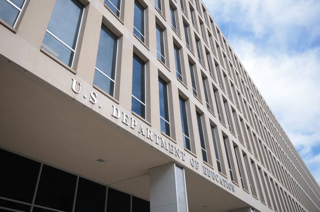 The Lyndon Baines Johnson Department of Education Building is seen on February 07, 2025 in Washington, DC. U.S. President Donald Trump has indicated that he is seeking to abolish the Department of Education by executive order in the coming weeks.