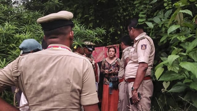 The woman, Nina Kutina, 40, was found in the cave by a police team from Gokarna station during a routine safety patrol.