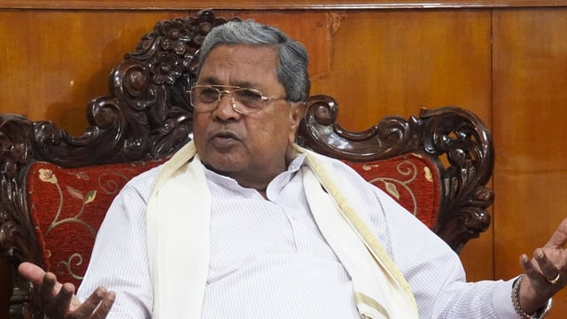 : Karnataka chief minister Siddaramaiah addressing a press conference, in New Delhi, Thursday, July 10