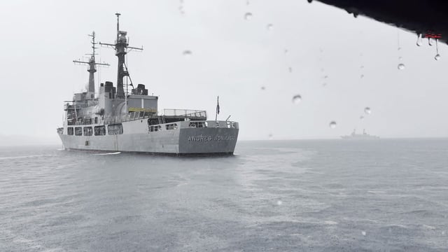 (Reprsentational image) The USS Fitzgerald allegedly encountered an Iranian helicopter in international waters, with each side presenting differing accounts of the event. (Photo by Ted ALJIBE / AFP)