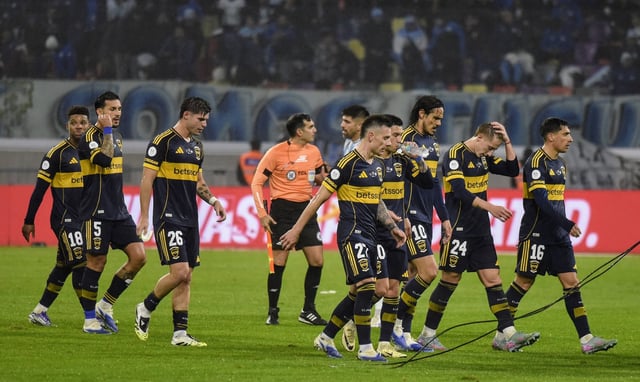 Decepción y preocupación en el rostro de los jugadores de Boca