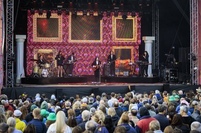 BERGEN, NORWAY - JUNE 11: Lucy Dacus performs on stage at Bergenfest on June 11, 2025 in Bergen, Norway. (Photo by Per Ole Hagen/Redferns)