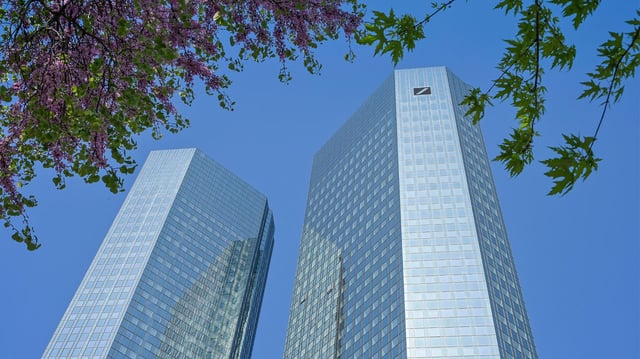 Gebäude der Konzernzentrale der Deutschen Bank in Frankfurt.