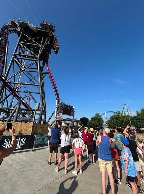 Cedar Point's newest thrill machine the Siren's Curse roller coaster opened for the media and coaster fans on Thursday, June 26.