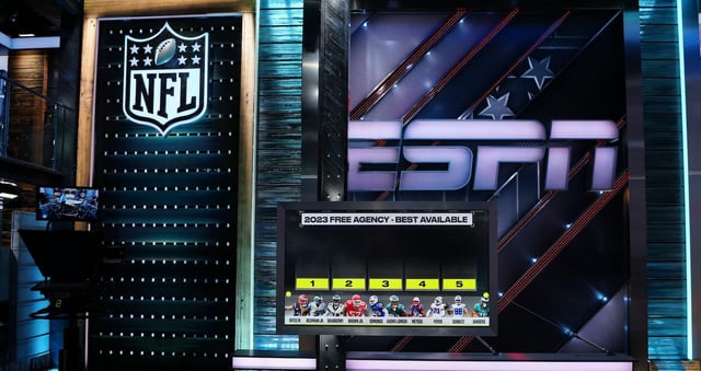 Bristol, CT - March 13, 2023 - Studio W: Set of SportsCenter during the NFL Free Agency Countdown Deadline Special. (Photo by Kelly Anne Backus / ESPN Images)