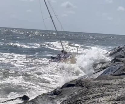 Ten Rescued From Sinking Ship After Boat Smashes Into Rocks