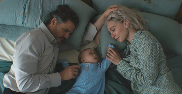 Sue, Reed and Franklin in Fantastic Four First Steps