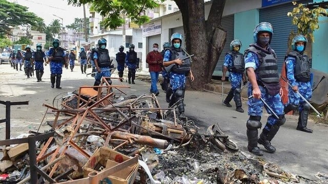 The violence led to the deaths of three individuals in police firing, while another person succumbed to abdominal injuries.
