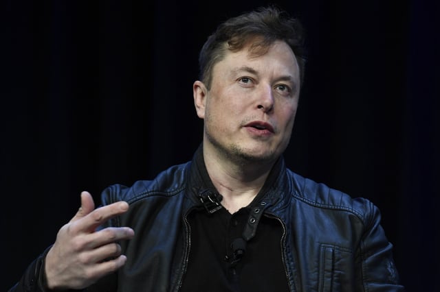 Tesla and SpaceX Chief Executive Officer Elon Musk speaks at the SATELLITE Conference and Exhibition in Washington, Monday, March 9, 2020. Musk arrived in Indonesia’s resort island of Bali on Sunday, May 19, 2024, to launch Starlink satellite internet service in the world’s largest archipelago nation.