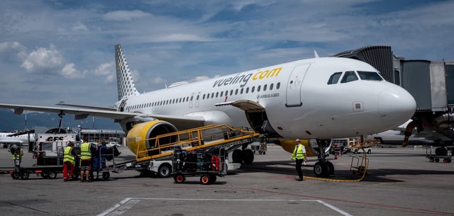 Eine Maschine der spanischen Airline Vueling